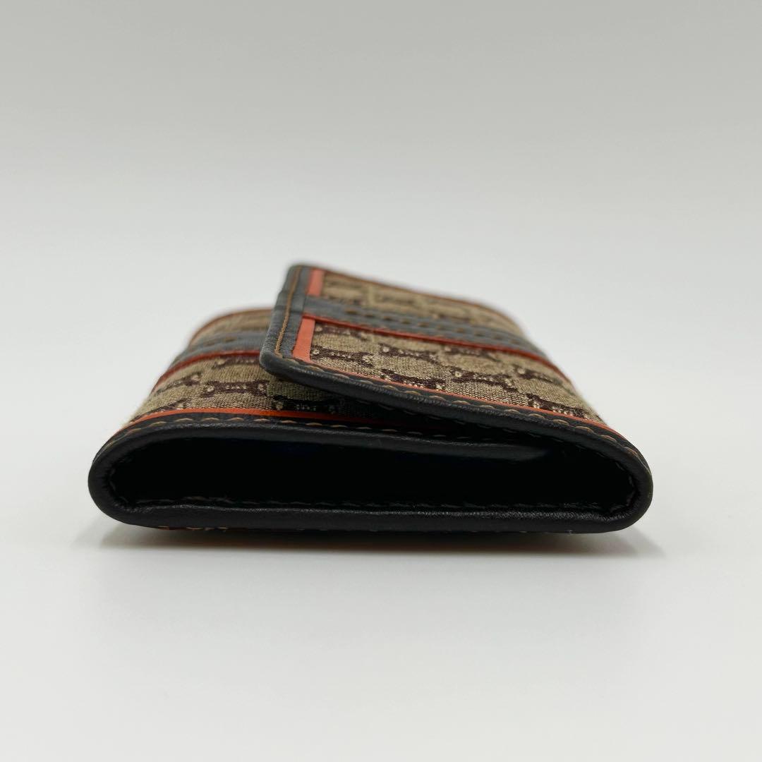 極美品 ＊ CELINE セリーヌ マカダム キャンバス 6連キーケース