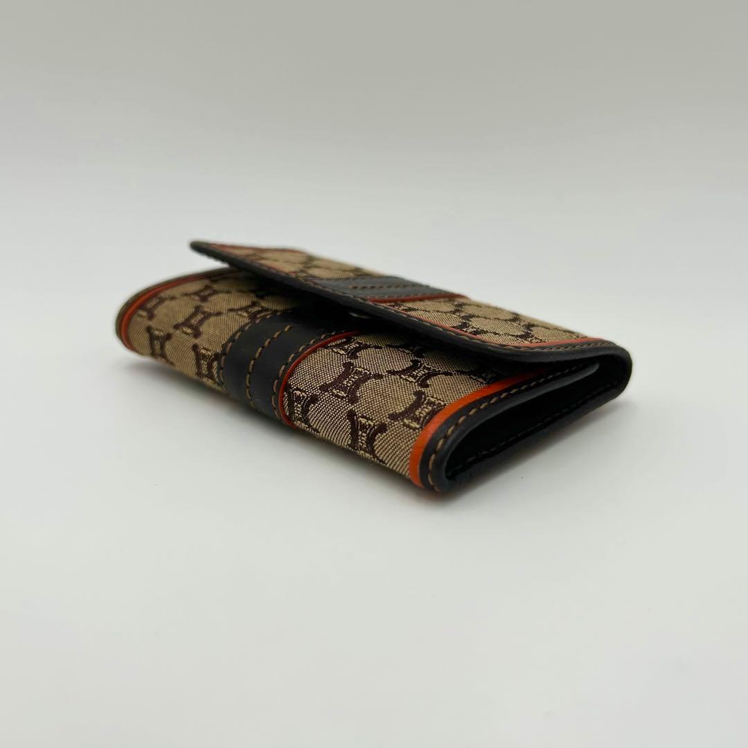 極美品 ＊ CELINE セリーヌ マカダム キャンバス 6連キーケース