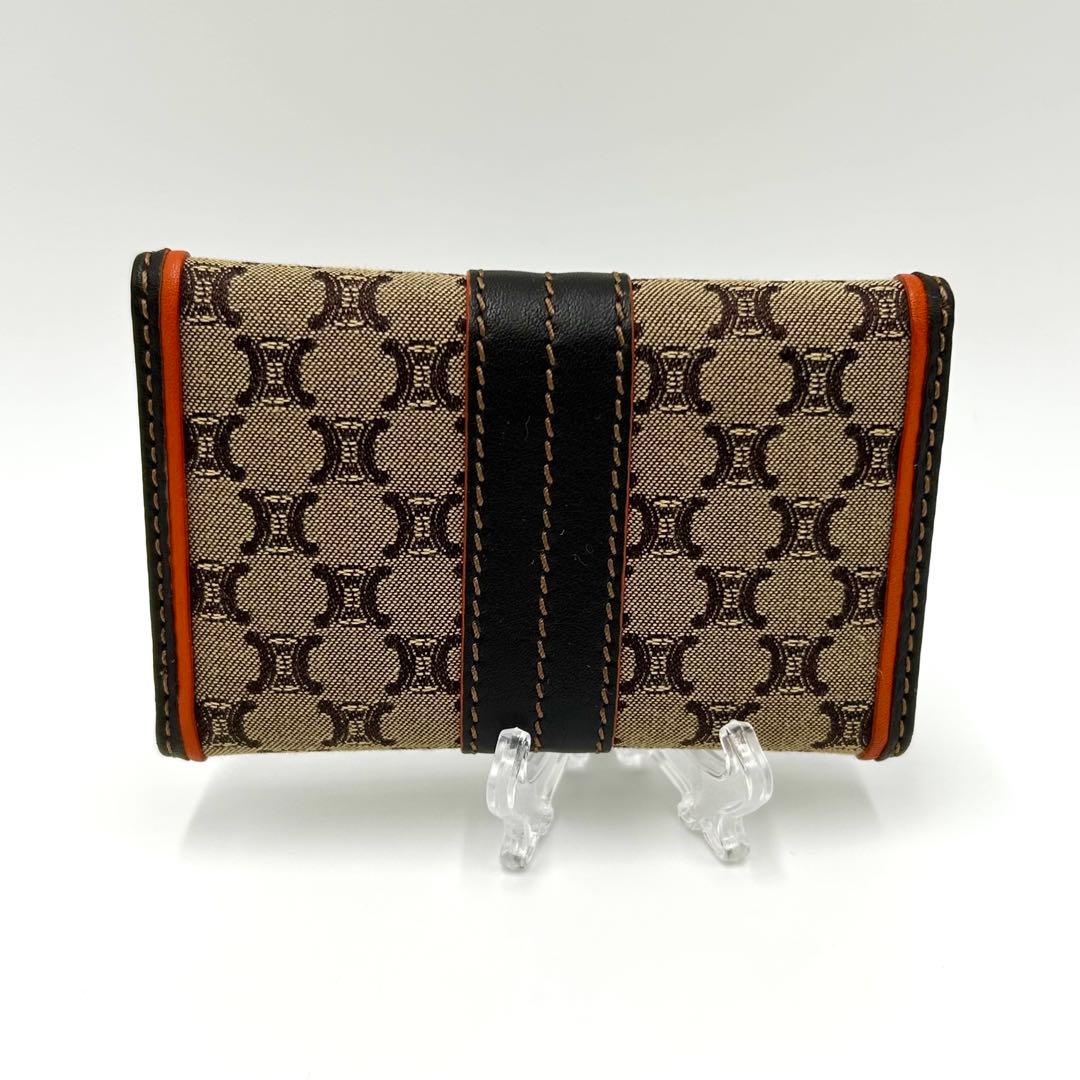 極美品 ＊ CELINE セリーヌ マカダム キャンバス 6連キーケース