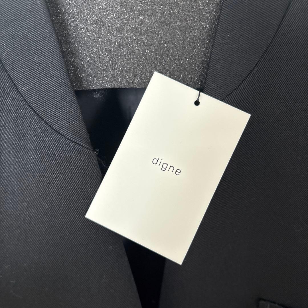ジャケット・アウター digne collarless jacket Vol.4 - black