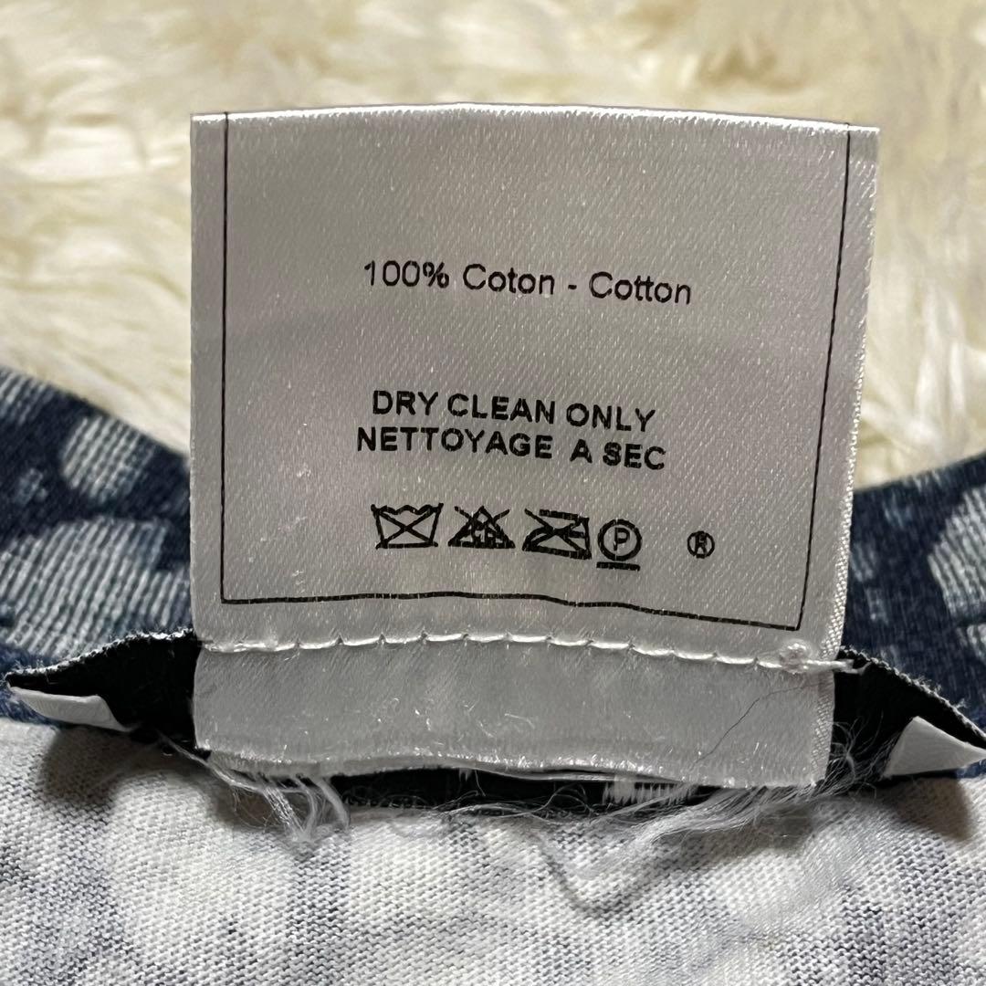 クリスチャンディオール　カットソー　トップス　トロッター　総柄　ブルー