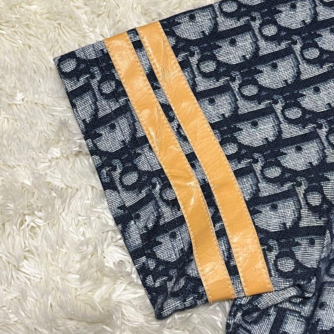 クリスチャンディオール　カットソー　トップス　トロッター　総柄　ブルー