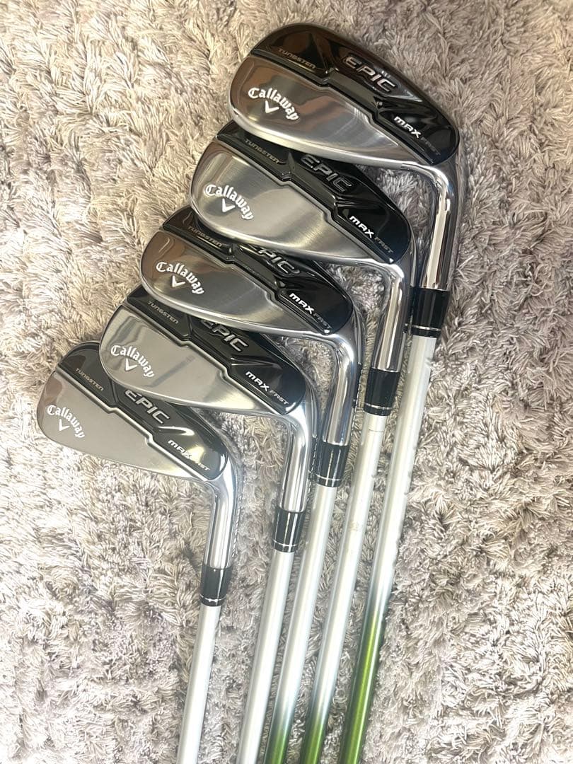 ほぼ新品　キャロウェイ EPIC MAX FASTレディースアイアン5本保証つき