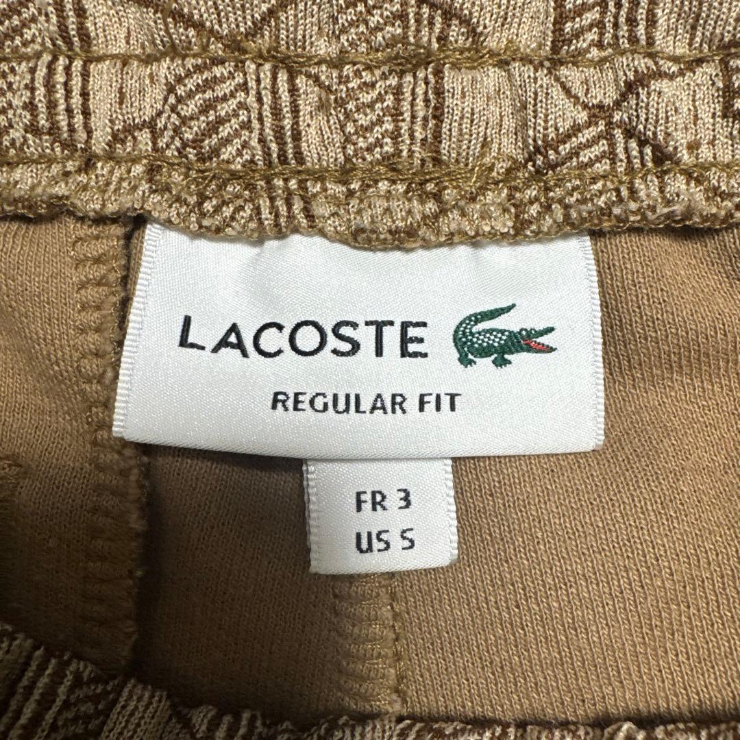ラコステ】モノグラムジャカード半袖ポロシャツ(セットアップ)