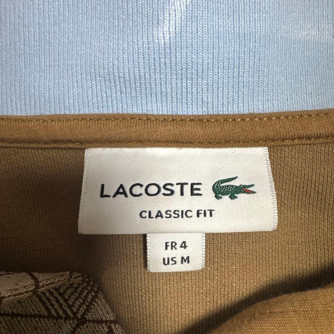 ラコステ】モノグラムジャカード半袖ポロシャツ(セットアップ)