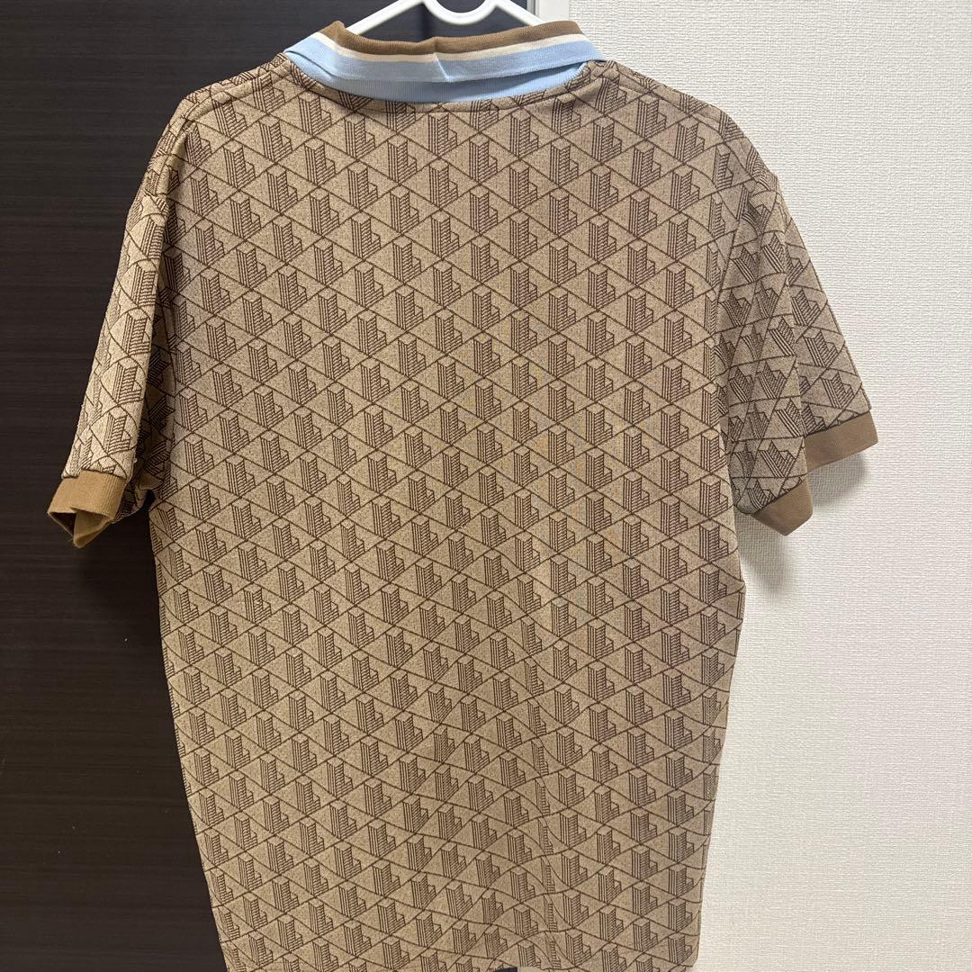 ラコステ】モノグラムジャカード半袖ポロシャツ(セットアップ)