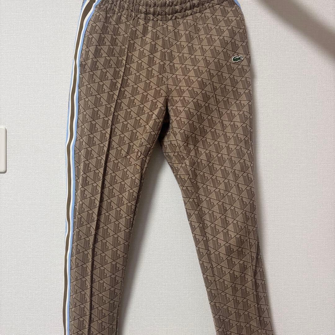 ラコステ】モノグラムジャカード半袖ポロシャツ(セットアップ)