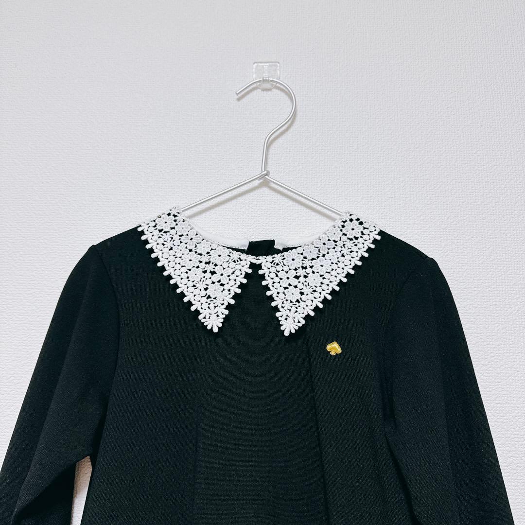 【美品】ケイトスペードキッズ　トドラー レースカラーワンピース120㎝