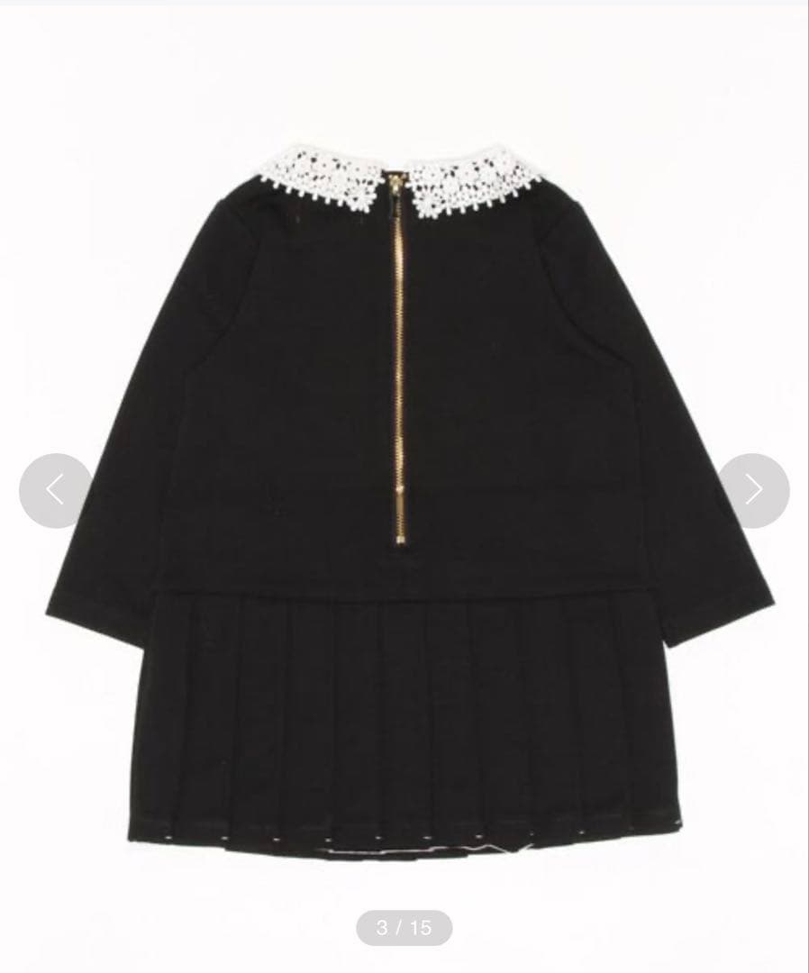 【美品】ケイトスペードキッズ　トドラー レースカラーワンピース120㎝