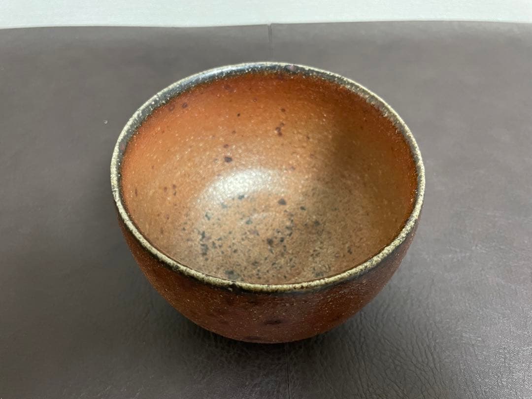 三代山田常山　常滑茶盌　共箱　共布　栞　茶碗　茶道具