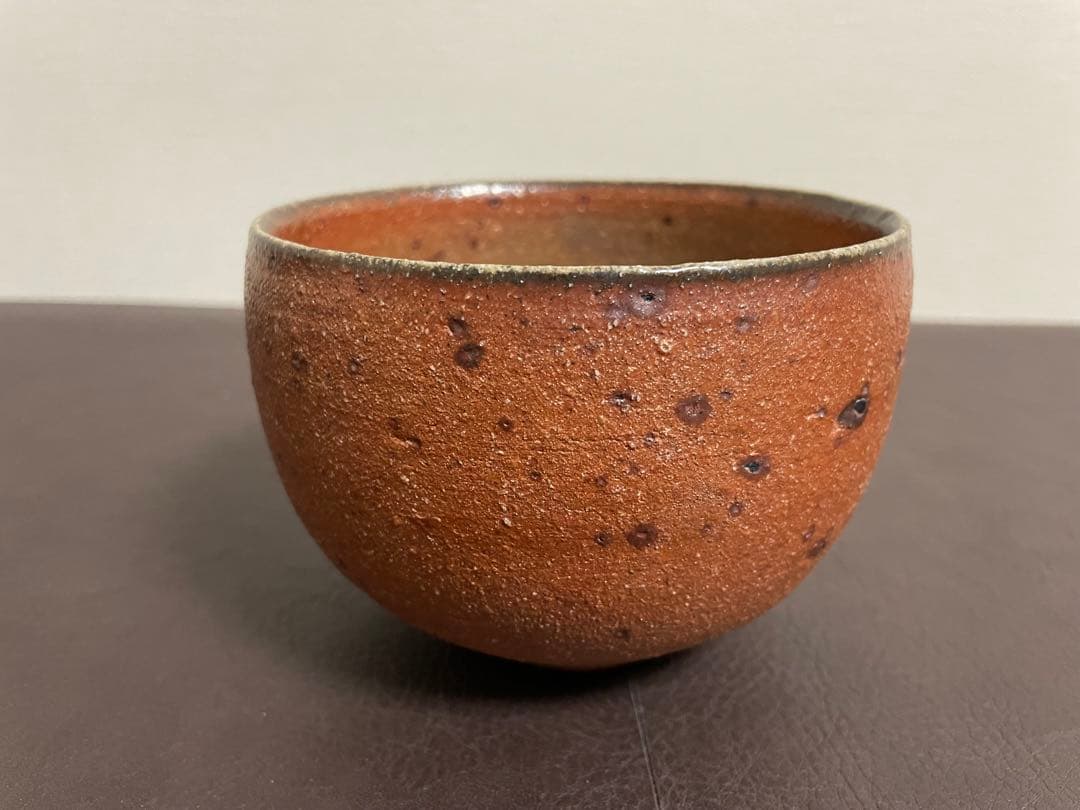 三代山田常山　常滑茶盌　共箱　共布　栞　茶碗　茶道具