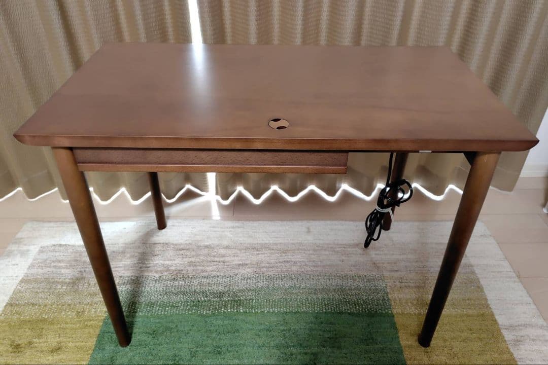 飛騨産業 RODAN デスク ビーチ材 HIDA ロダン 配線穴付き