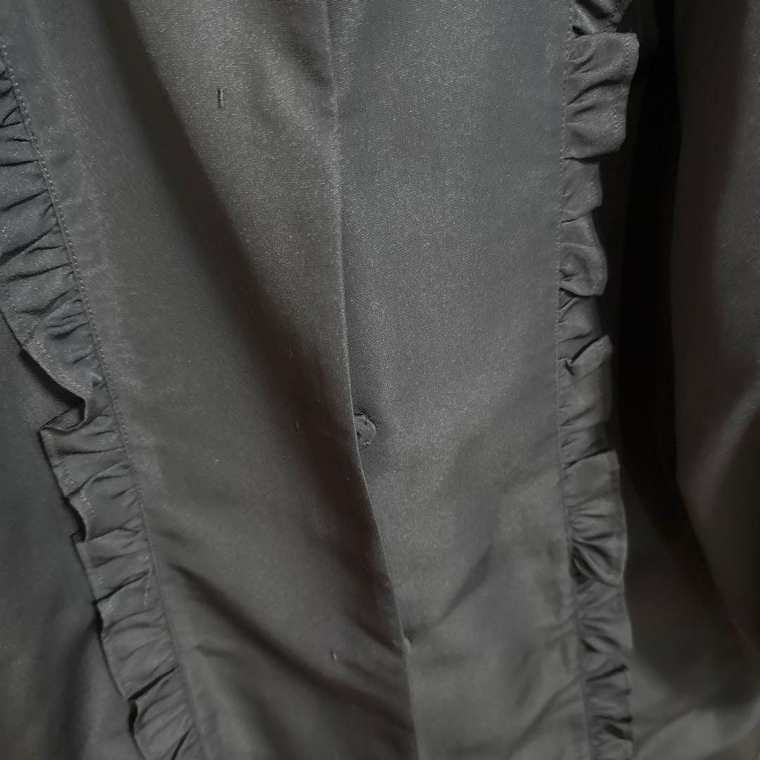 アメノチハレ　フリルラインコート　ネイビー