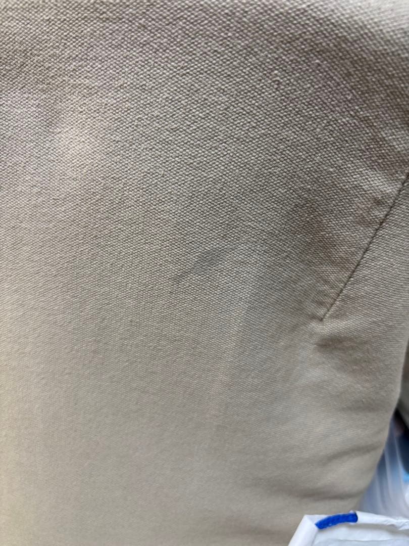 無印良品　ベージュ 布製 2人掛けソファ 木製フレーム