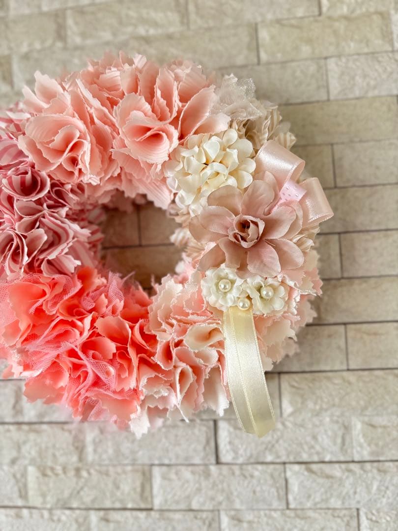 【香香様オーダー品】ハンドメイド　ファブリックリース　5点