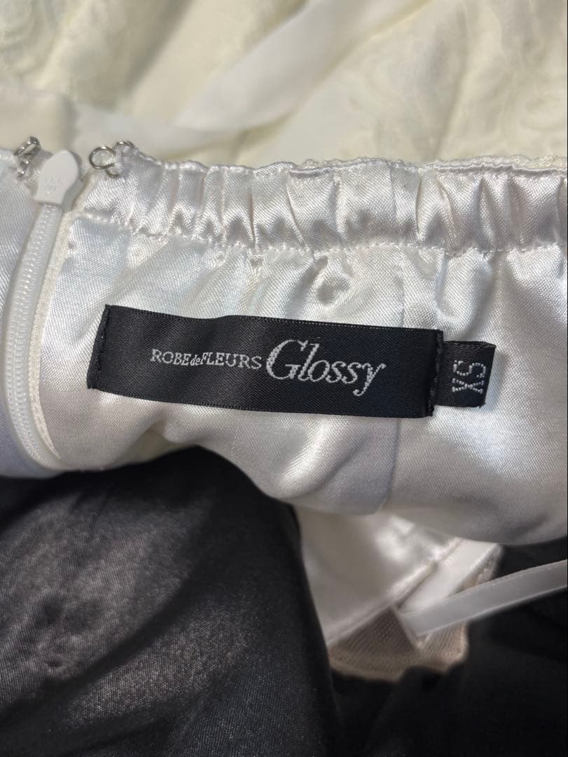 ROBE de FLEURS Glossy ミニドレス タイト　xs s