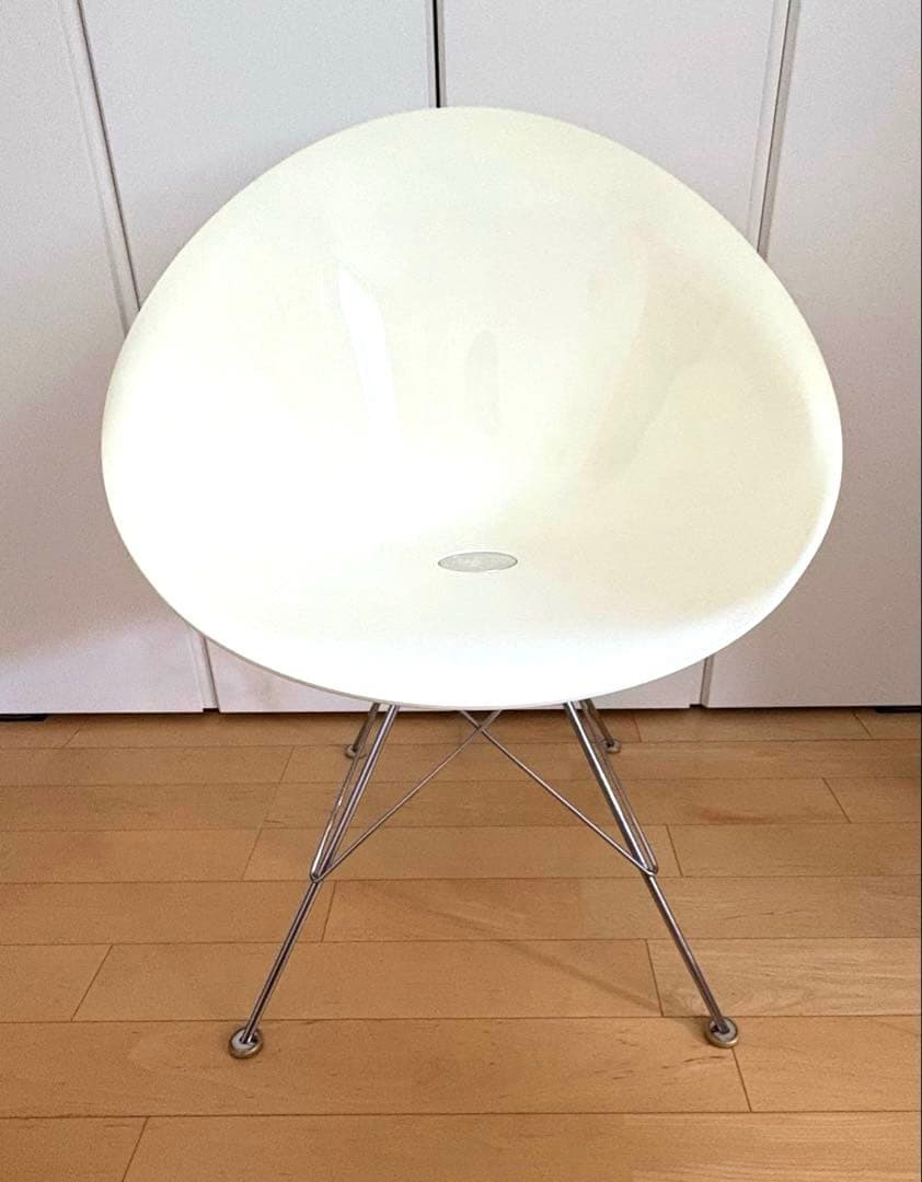 ★Kartell カルテル　エロエスチェア　4本脚　ホワイト