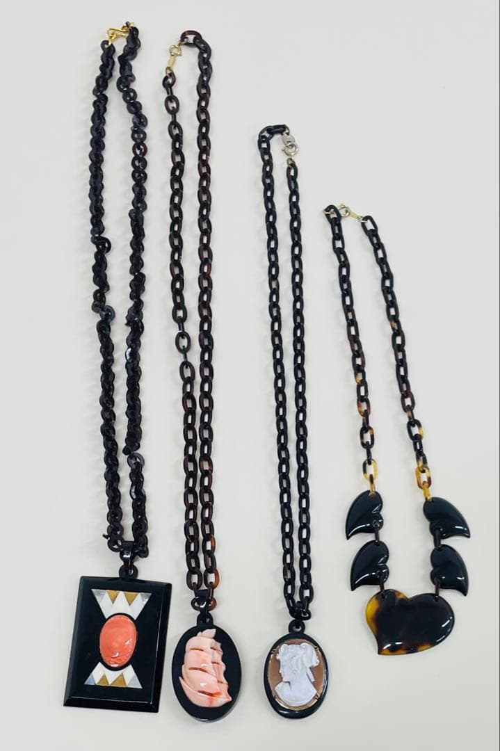 本鼈甲！サンゴ！オパールヴィンテージ ネックレス