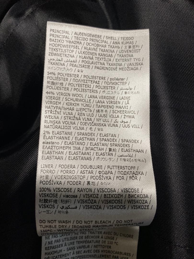 MM6 カットオフノーカラー テーラード ジャケット