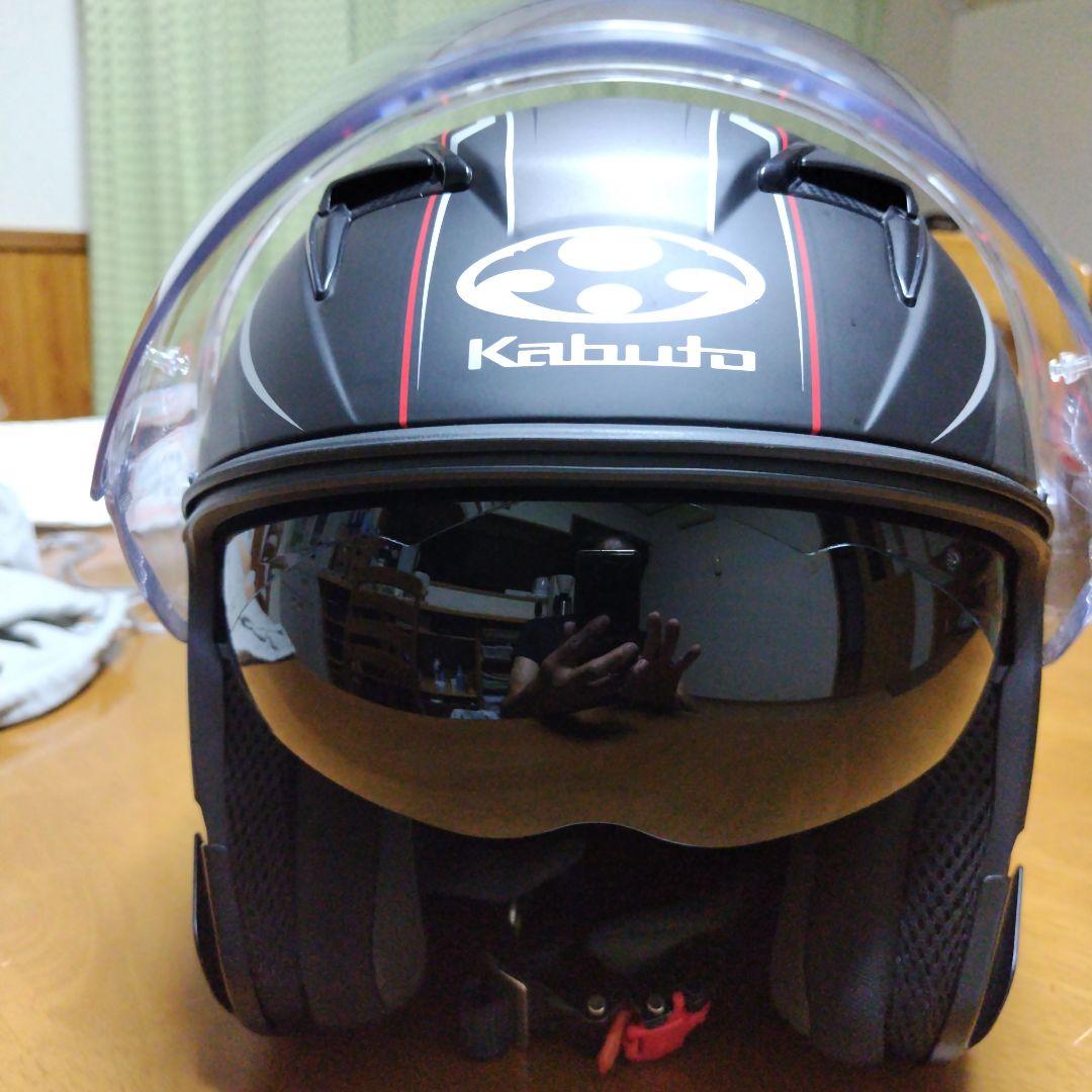 Kabuto EXCEED ジェットヘルメット ブラック/レッド