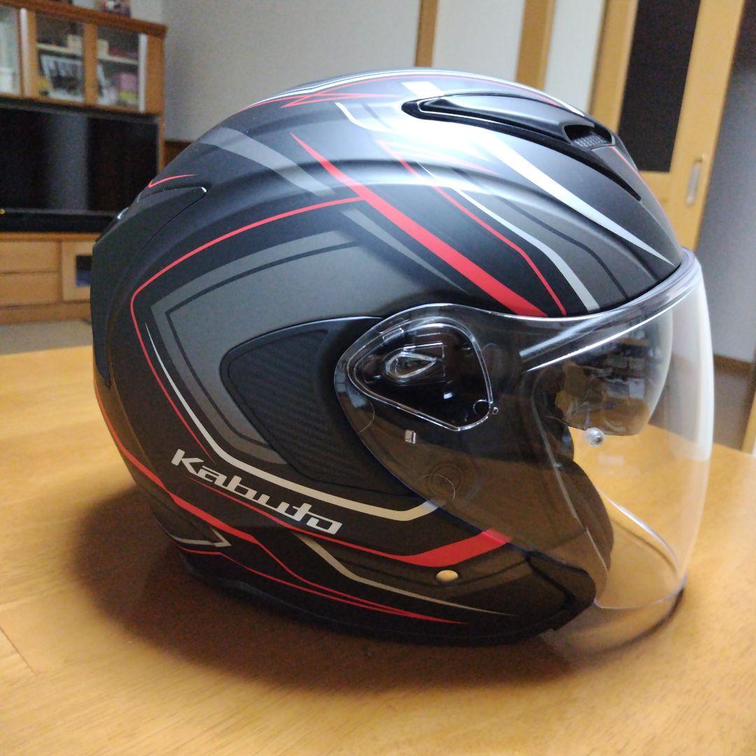 Kabuto EXCEED ジェットヘルメット ブラック/レッド