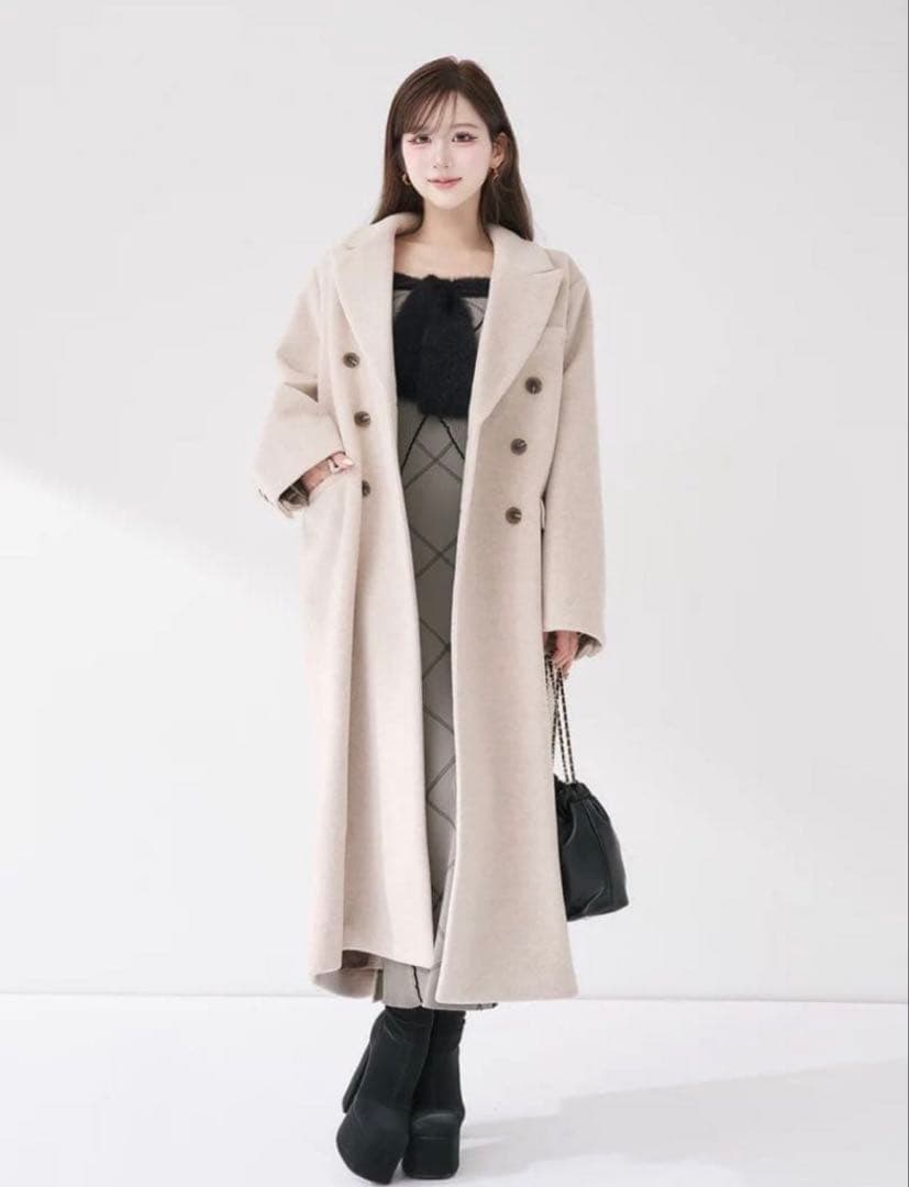 最終値下げ！ Darich リボンステッチニットロングワンピース GRY FS