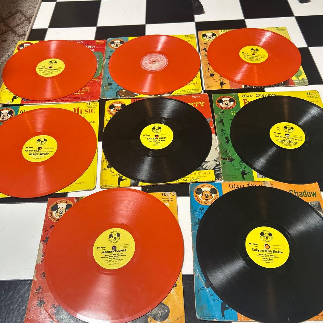 SPレコード8枚セット！ディズニーのレコード、SP盤