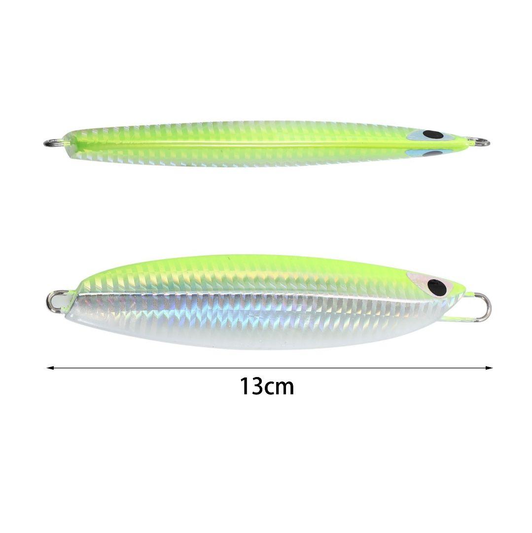 ７本セット 200g メタルジグ クイックゼロワン タイプ グロー 夜光 伊勢湾