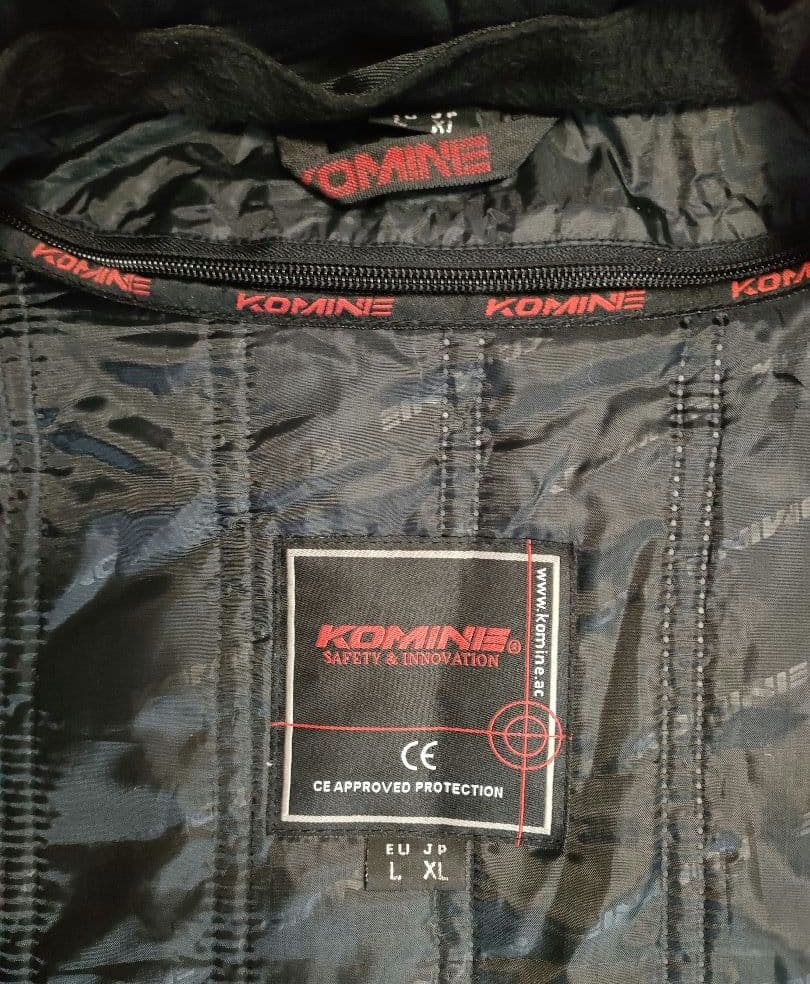 コミネKOMINE ライディングジャケット秋冬春XLプロテクター付