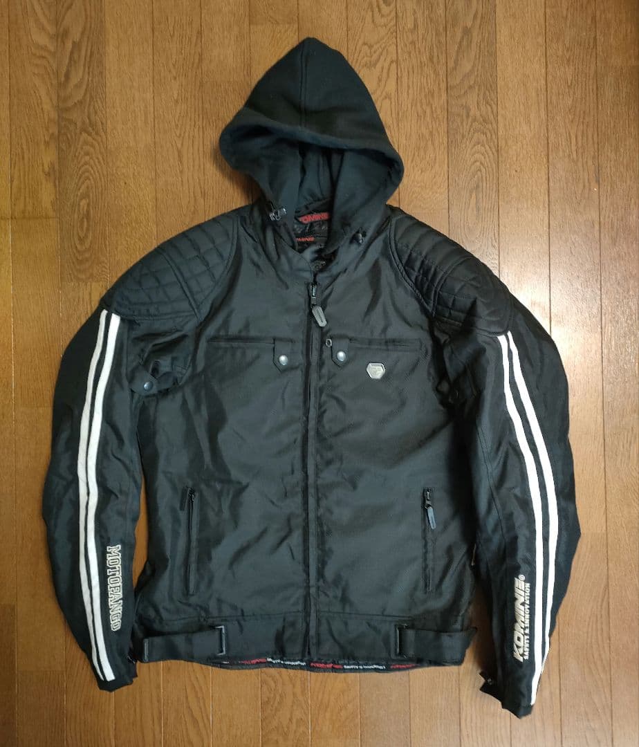 コミネKOMINE ライディングジャケット秋冬春XLプロテクター付
