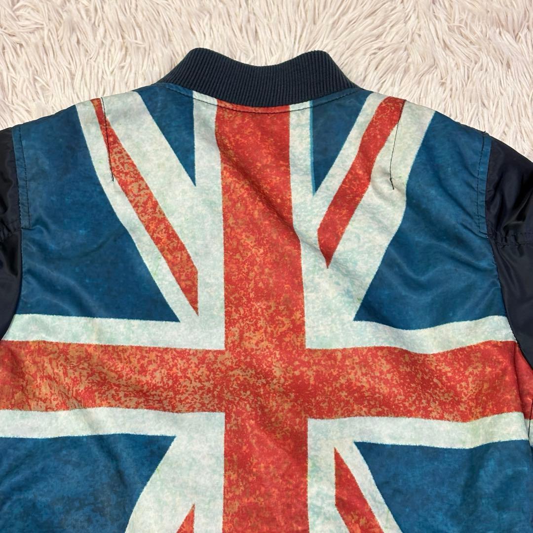 希少　アヴィレックス　AVIREX (S) ma-1　ユニオンジャック　35周年