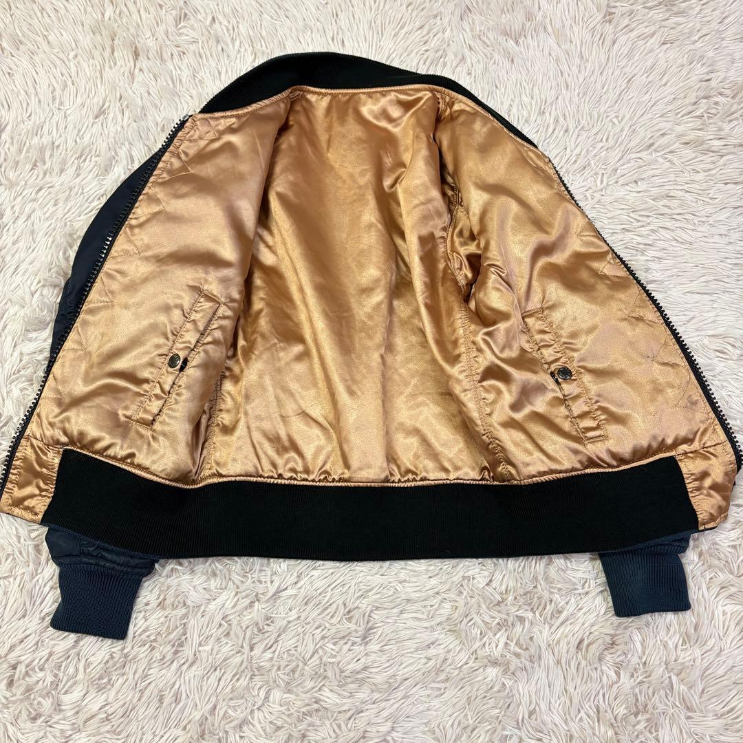 希少　アヴィレックス　AVIREX (S) ma-1　ユニオンジャック　35周年