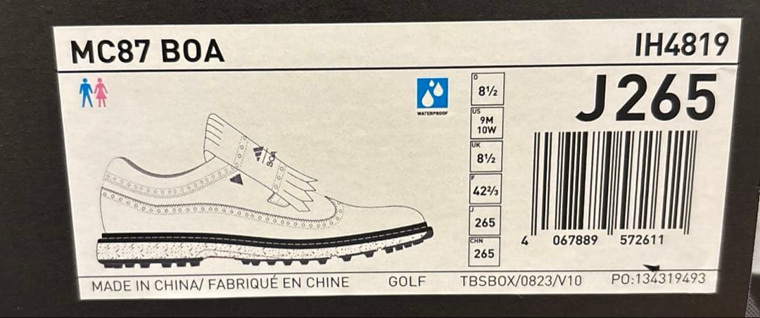 新品未使用品　adidas ゴルフシューズ　MC87 BOA