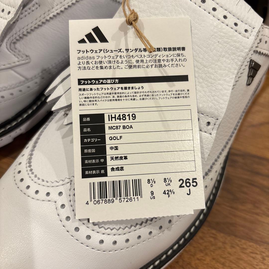 新品未使用品　adidas ゴルフシューズ　MC87 BOA
