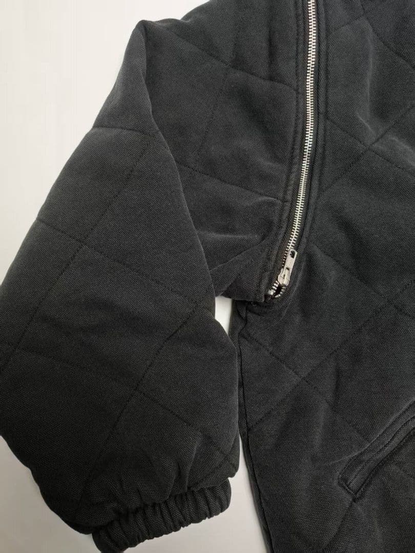 w*y様 Zip-Off Sleeve Quilted Bomber Jacke