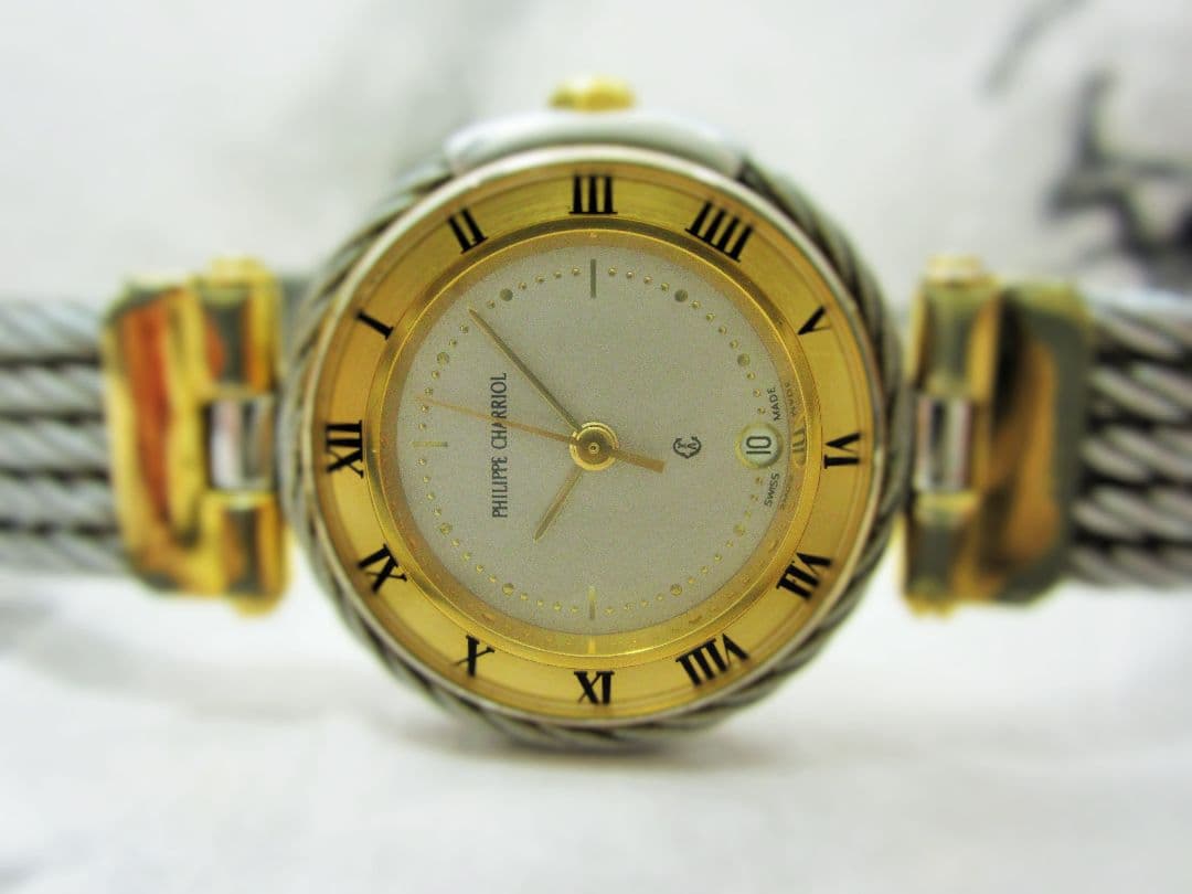 PHILIPPE CHARRIOL 腕時計 アナログ ゴールド/シルバー