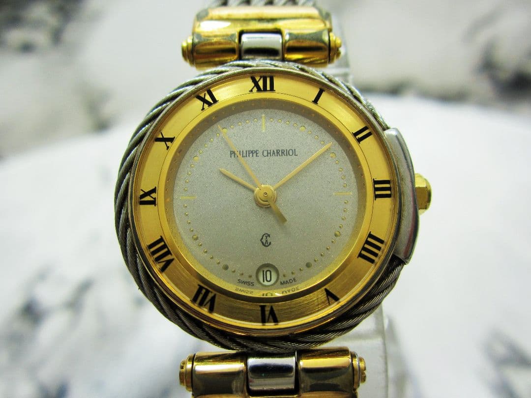 PHILIPPE CHARRIOL 腕時計 アナログ ゴールド/シルバー