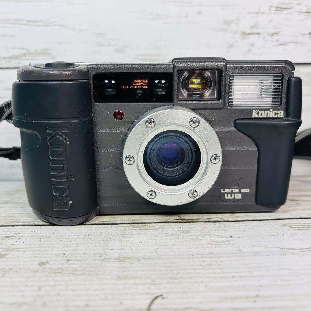 【動作良好】Konica フィルムカメラ 現場監督 LENS 35 WB
