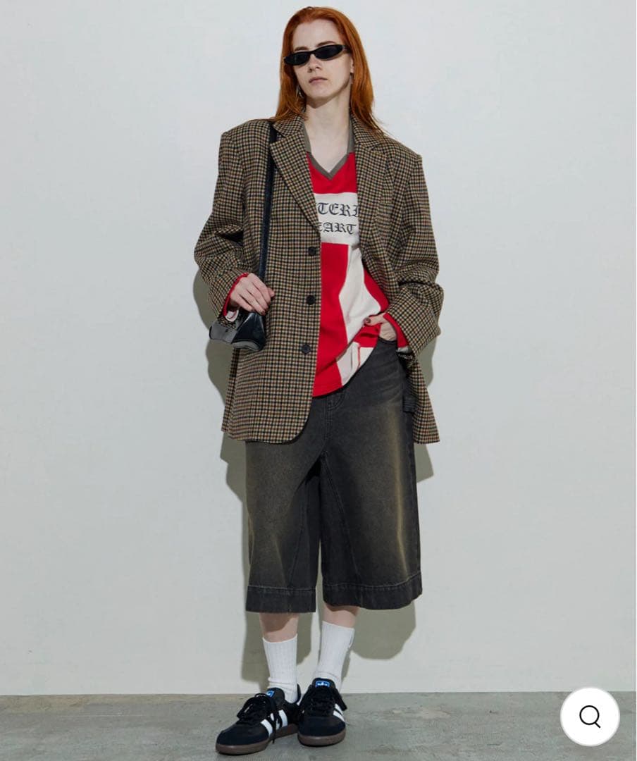 MAISON SPECIAL/デニムショーツ/ブラック/36