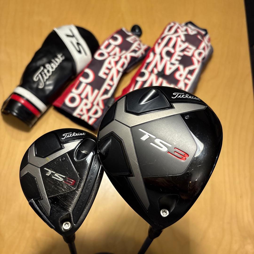 タイトリストTS3 ドライバー＆4番ウッド２本セット