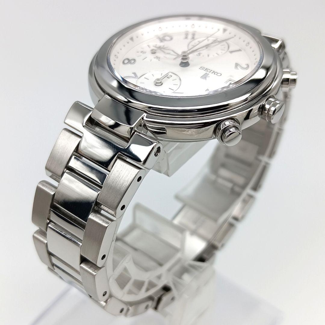 【美品 クロノグラフ】セイコー　ルキア　レディース腕時計　A9I-2