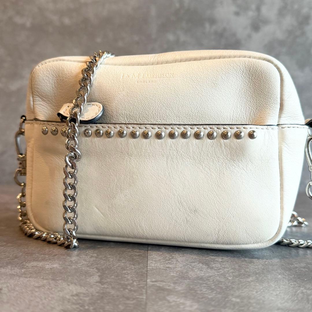 ⭐️ジェイアンドエムデヴィッドソン⭐️ペブル チェーン ショルダーバッグ ホワイト