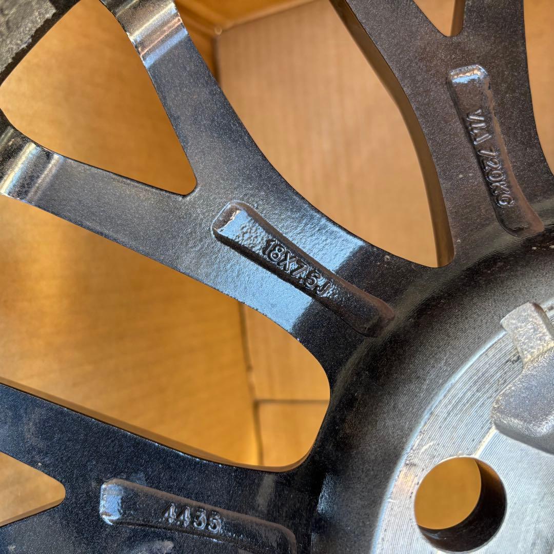 ①アルファード 18インチ アルミホイール 5穴120 7.5J 2個