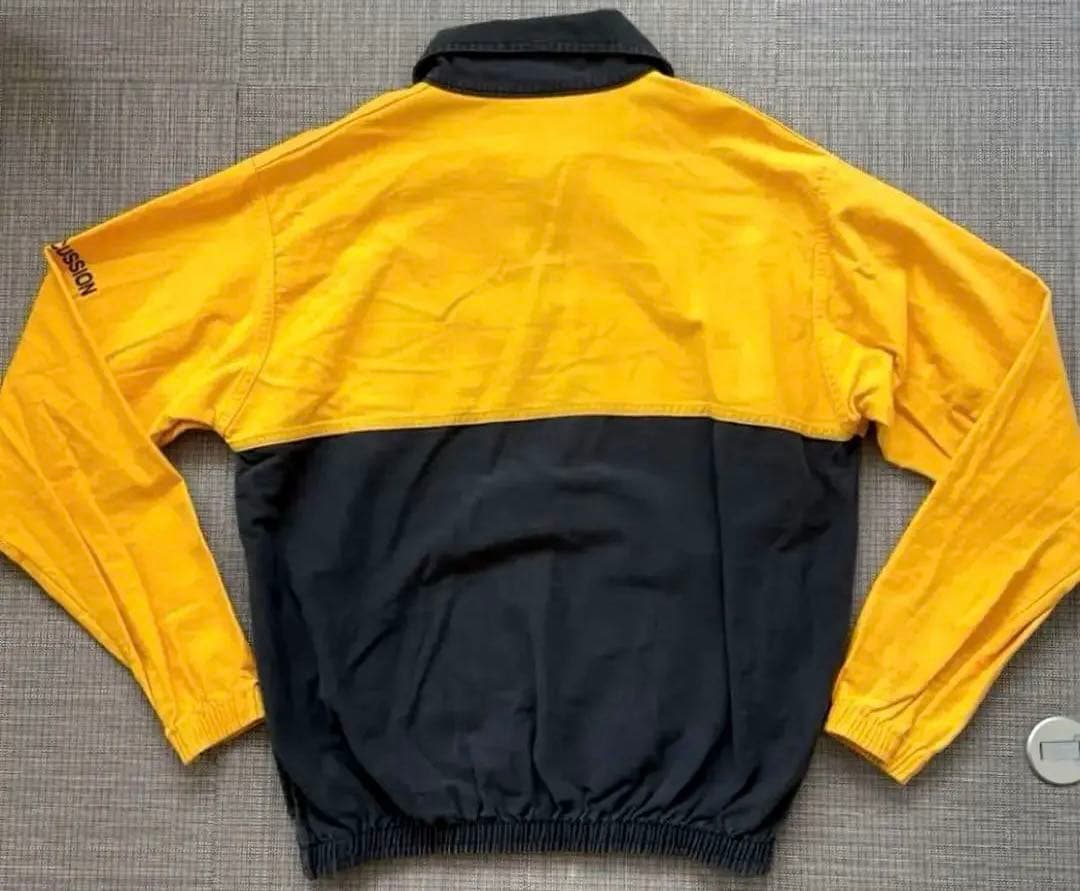 ★【希少】90s 製BARBARIANハーフジップスタッフジャケット