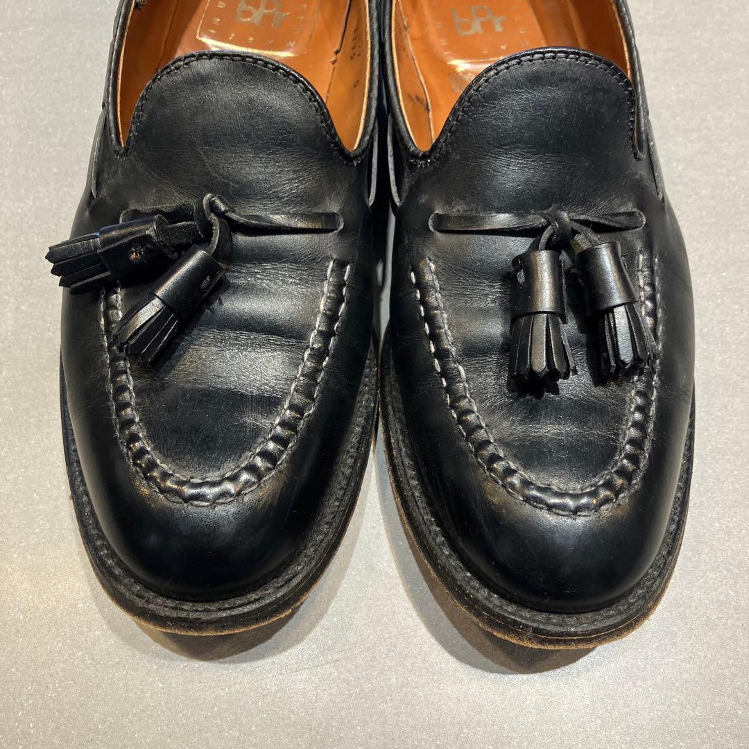 ALDEN×BEAMS PLUS カーフタッセルローファー　ブラック
