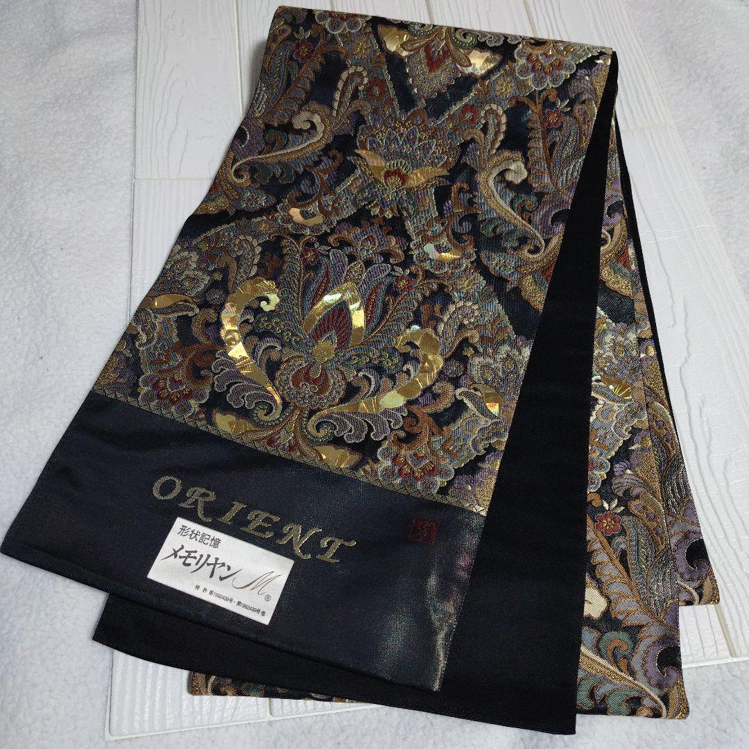 新春価格 伝統工芸士 堀省平 袋帯 豪華 金彩 袋帯 絹 未仕立て品