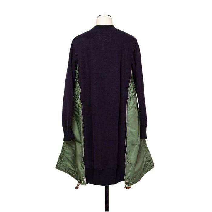 トップス sacai Sponge Sweat Nylon Twill Dress