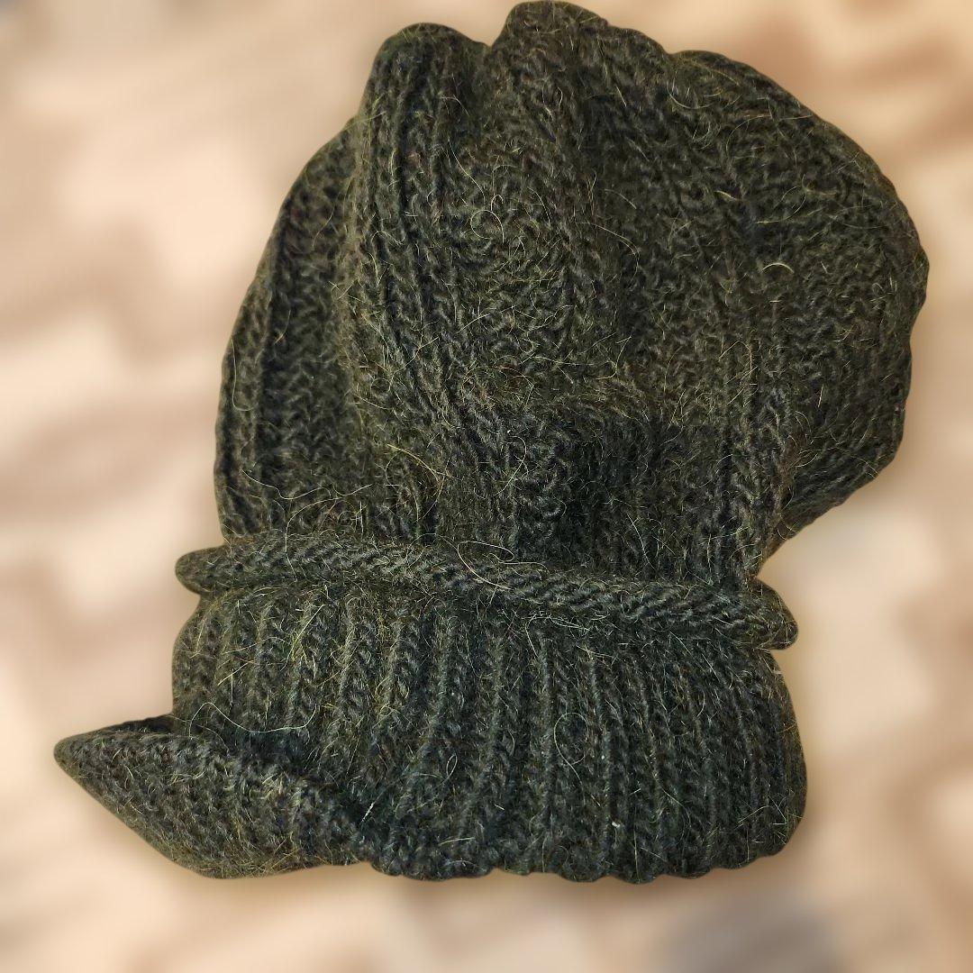 galliano　ガリアーノ　ニットキャップ　ビーニー　緑