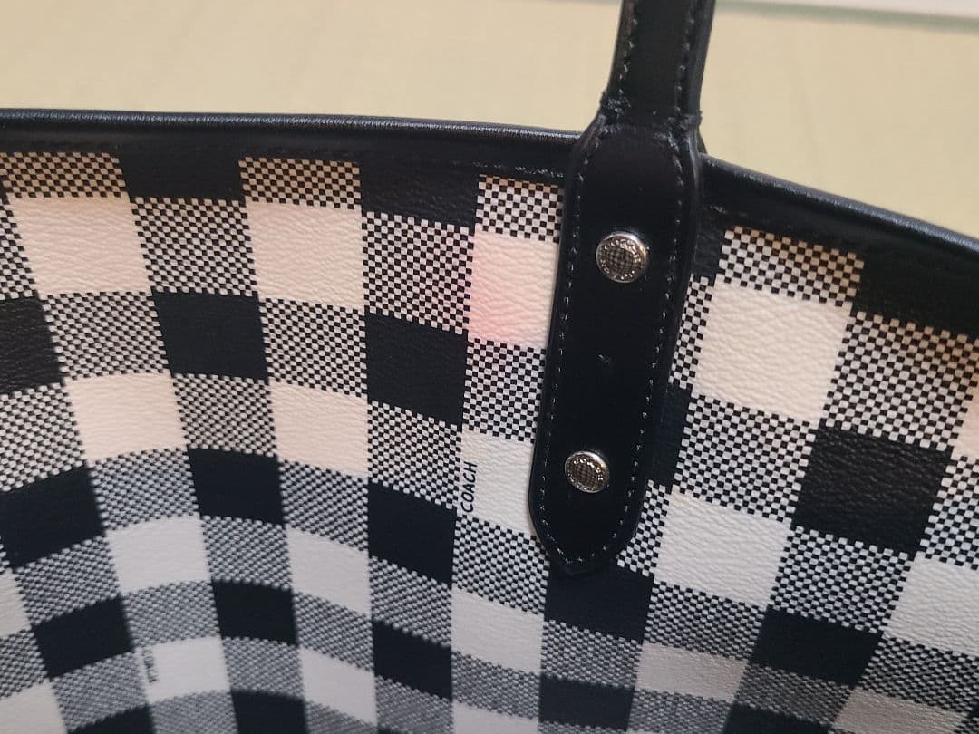 【ポーチ付属】COACH トートバッグ 大容量 A4 ブラック