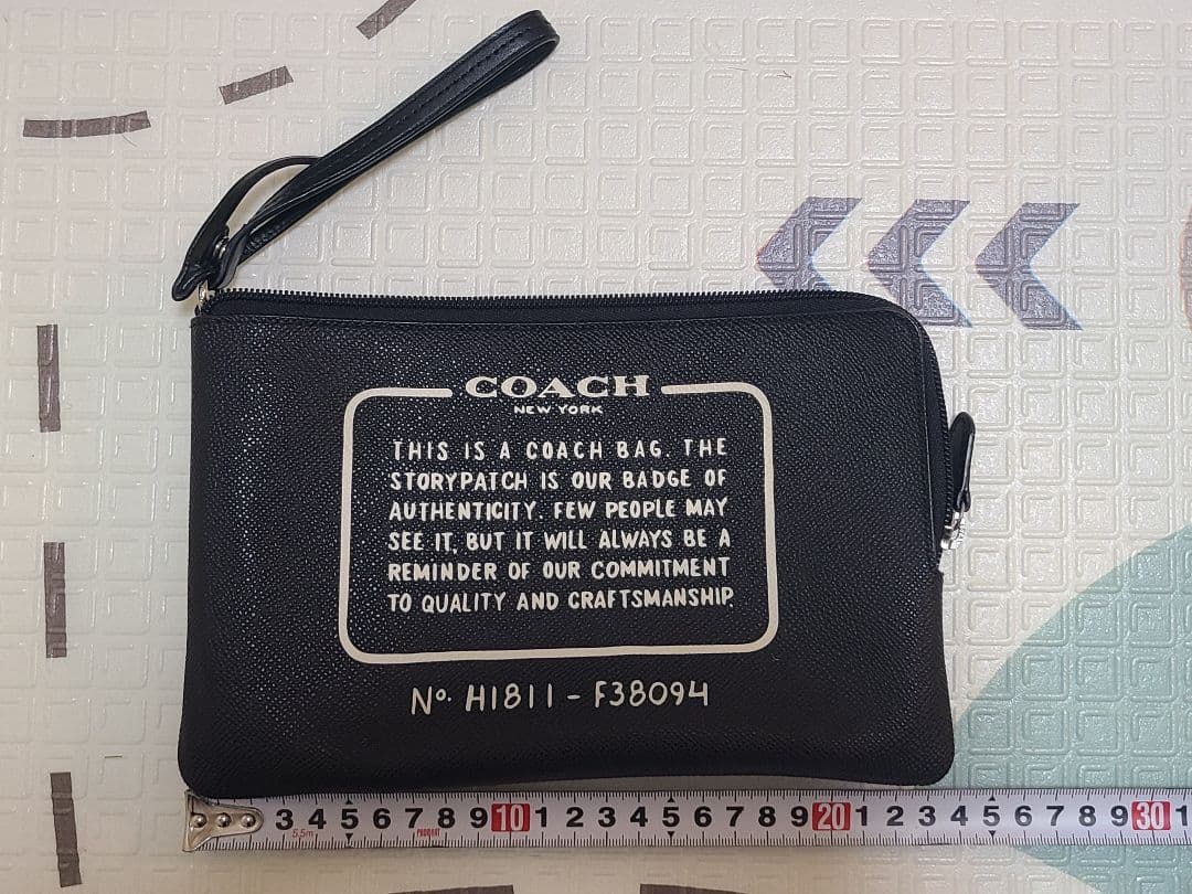 【ポーチ付属】COACH トートバッグ 大容量 A4 ブラック